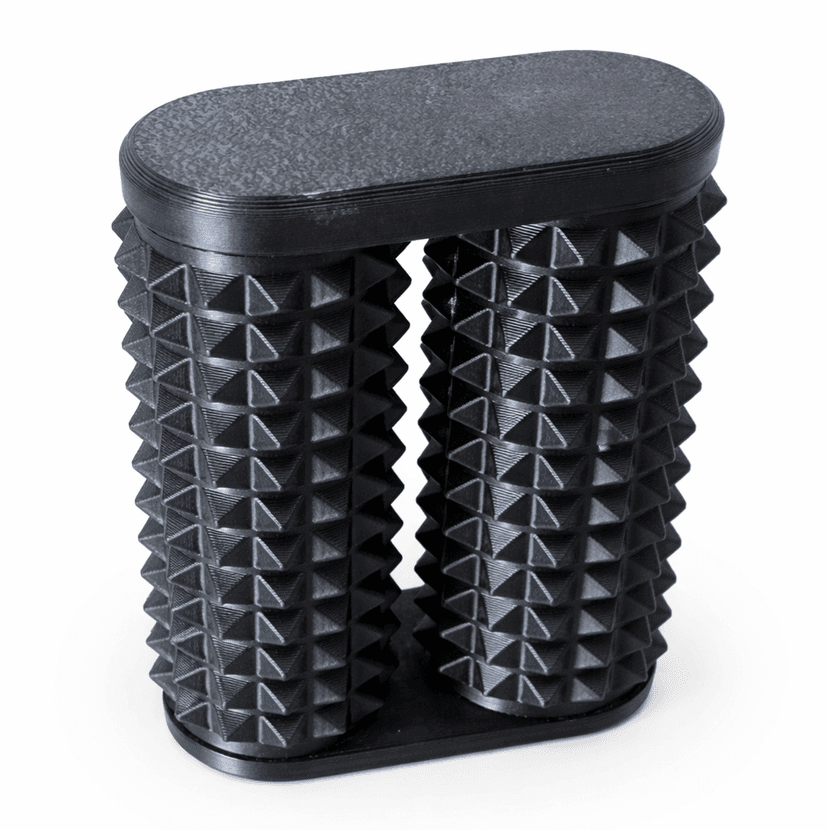 Spiky Stim Roller — 3D Printed Dual-Wheel Massage Fidget